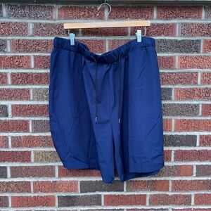 SHEIN Navy Blue Drawstring Athletic Summer Shorts